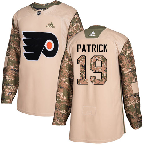 Adidas Flyers #19 Nolan Patrick Camo Authentic Veterans Day Stitched NHL Jersey